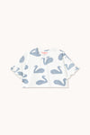 BIG SWANS KNITTED CROP TEE