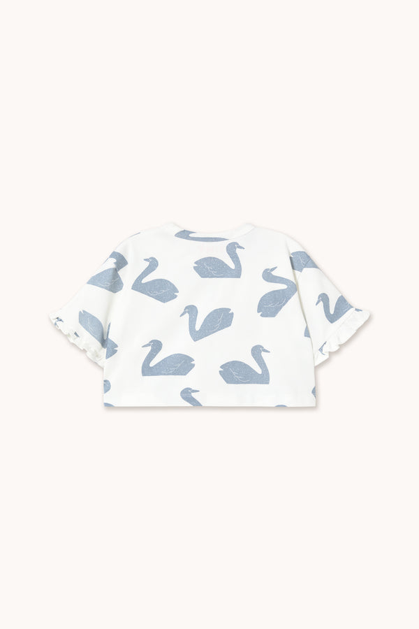 BIG SWANS KNITTED CROP TEE