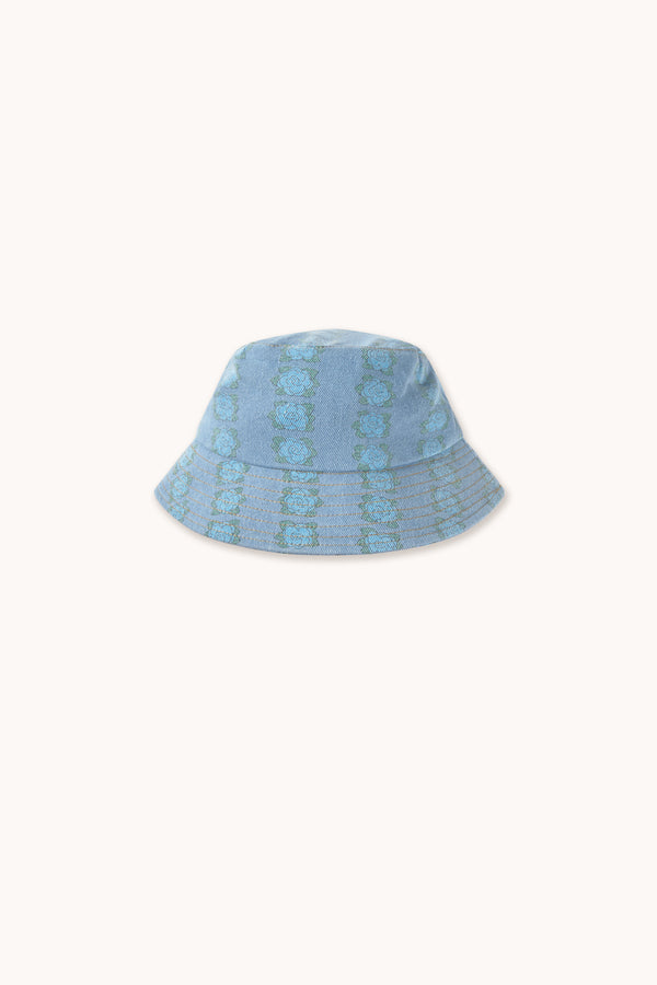 BLUE FLOWERS BUCKET HAT