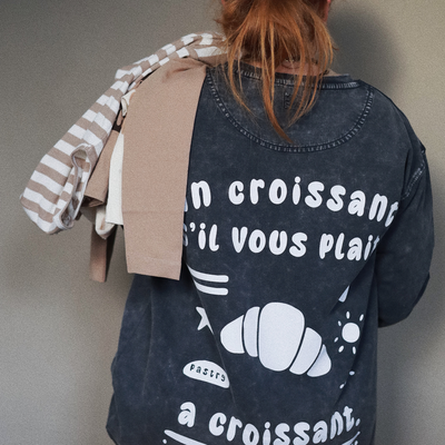 RIMONT sweatshirt MUMMY "un croissant s´il vous plait"