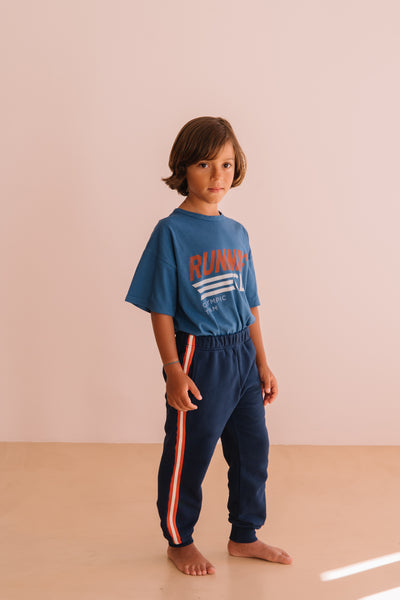 TEE DYLAN BRIGHT BLUE RUNNING