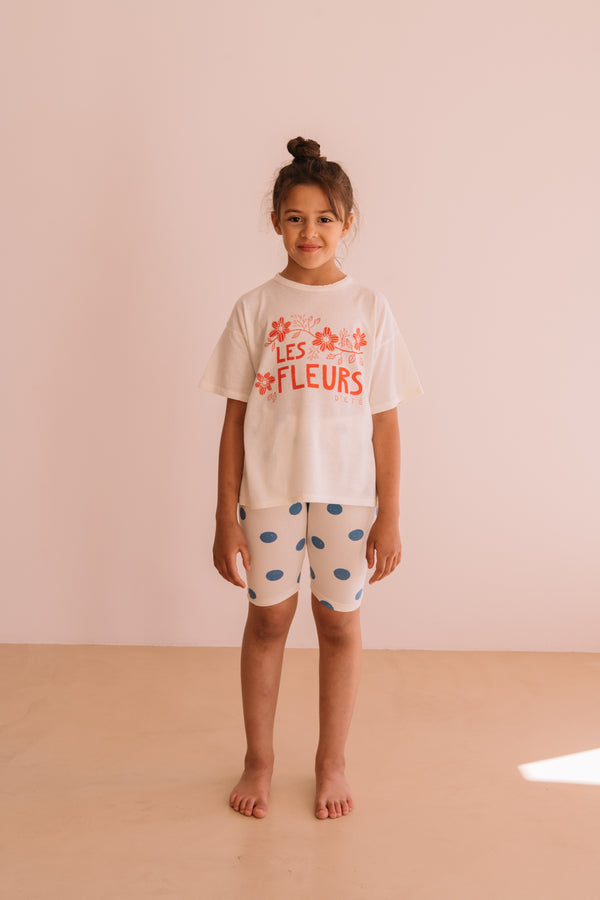 CYCLISTE EDDY BLUE DOTS