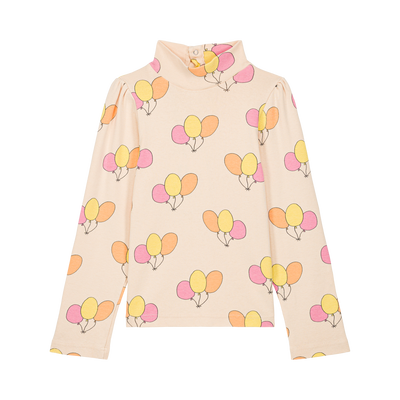 TOP MIMI RIBBED ALLOVER BALLOONS