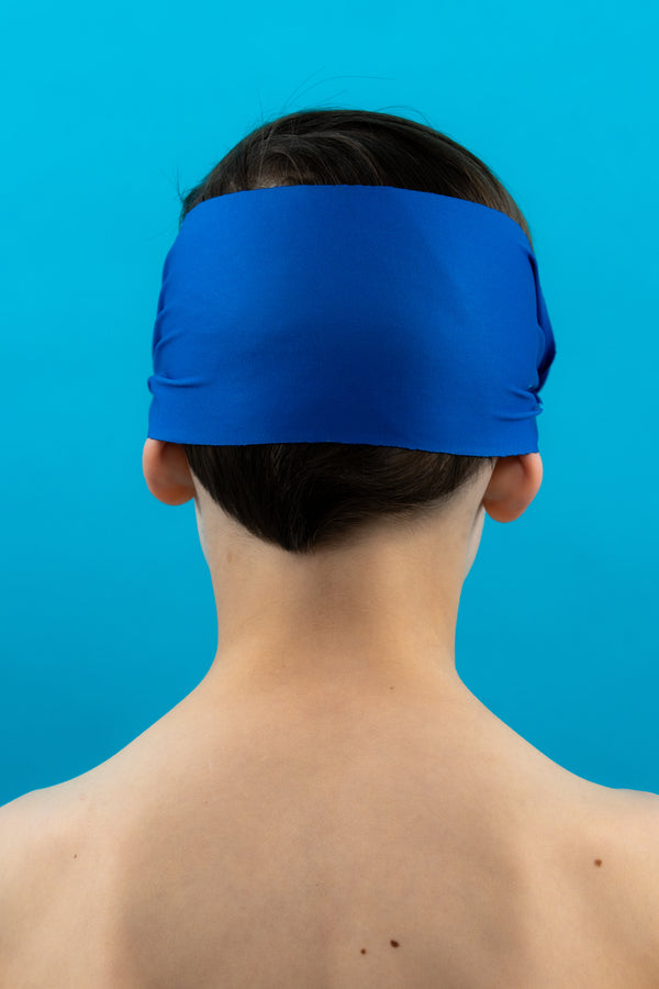 Blue Mask + Solid Blue Headband