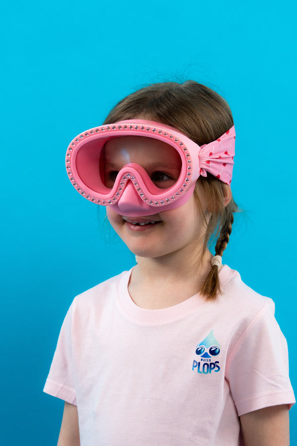 Diamonds Pink Mask + Hearts headband