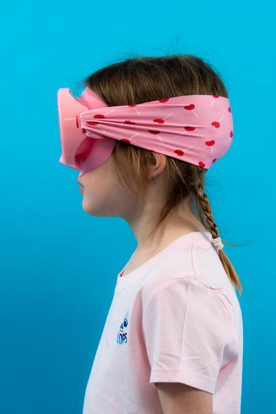 Diamonds Pink Mask + Hearts headband