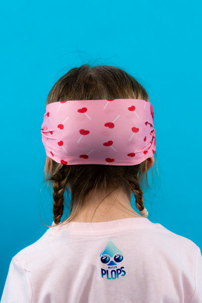 Diamonds Pink Mask + Hearts headband