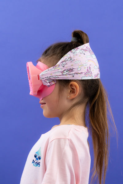 DImanonds Pink Mask + Unicorn Headband